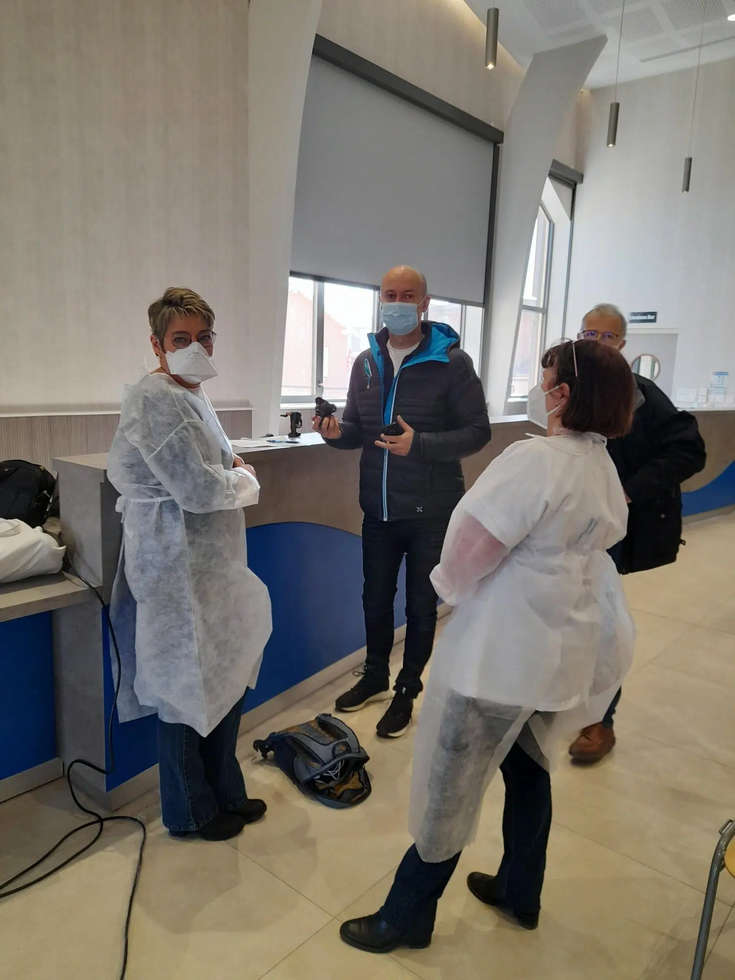 Interview du correspondant du Progrès avec les professionnels de santé